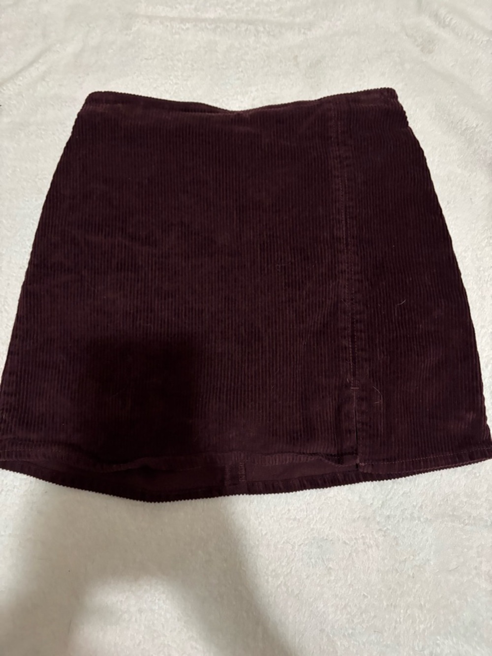Hollister Deep Burgundy Corduroy Mini Skirt